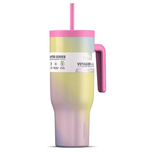 Hydrapeak Other - Hydrapeak Voyager 40 oz Tumbler with Handle and Straw Lid Stainless Steel Swirl